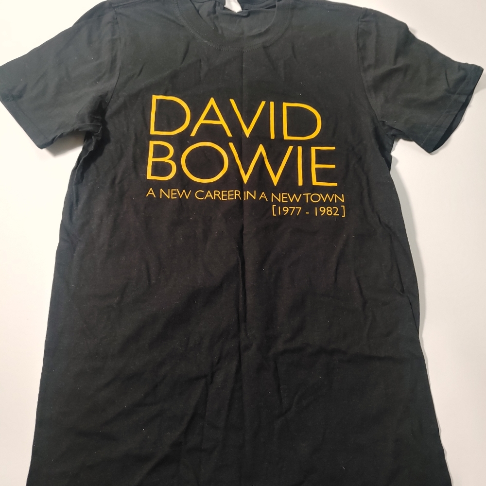 David Bowie A New Career in a New Town Black T-Shirt